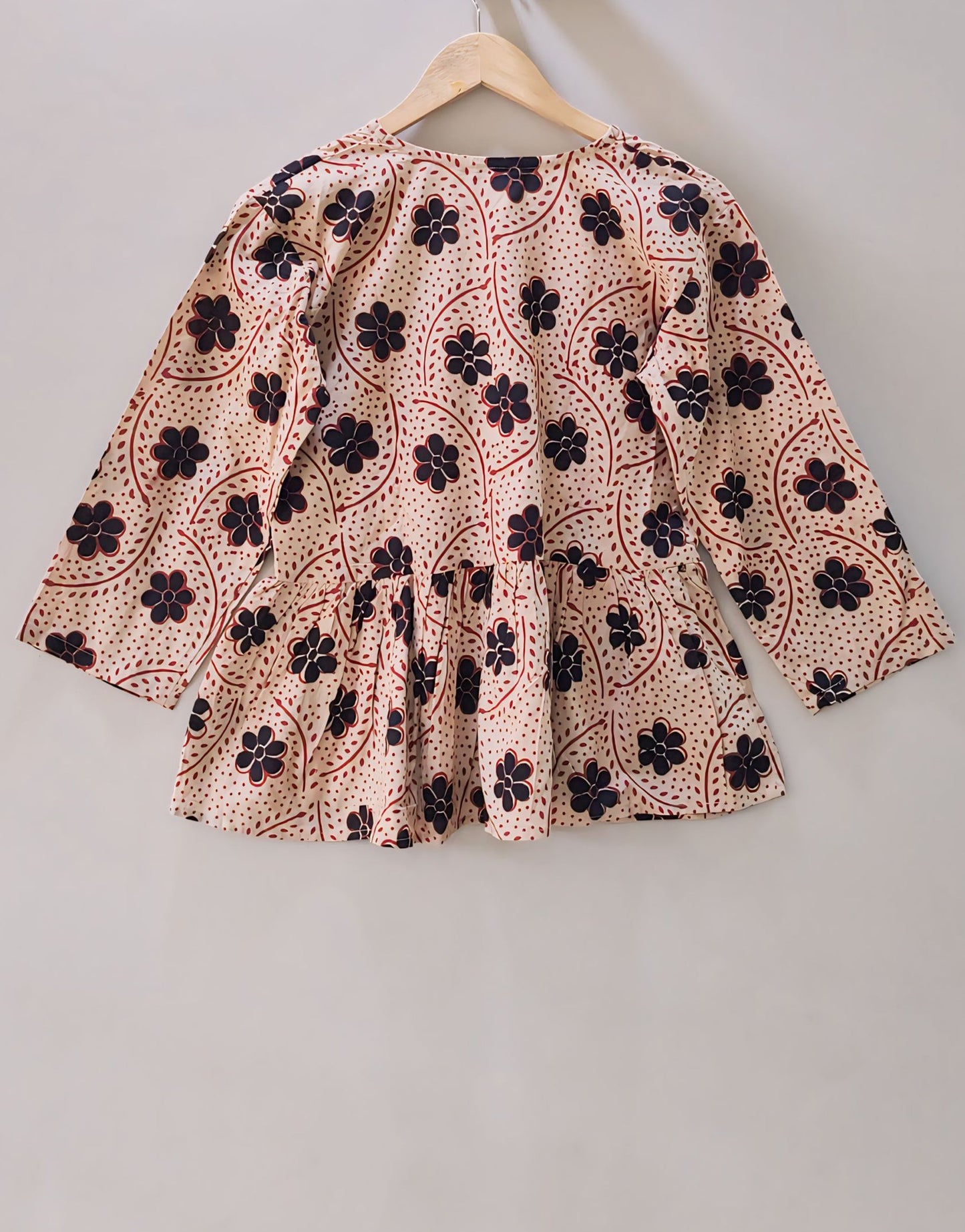 Bloom Peplum Top (kantha fabric)