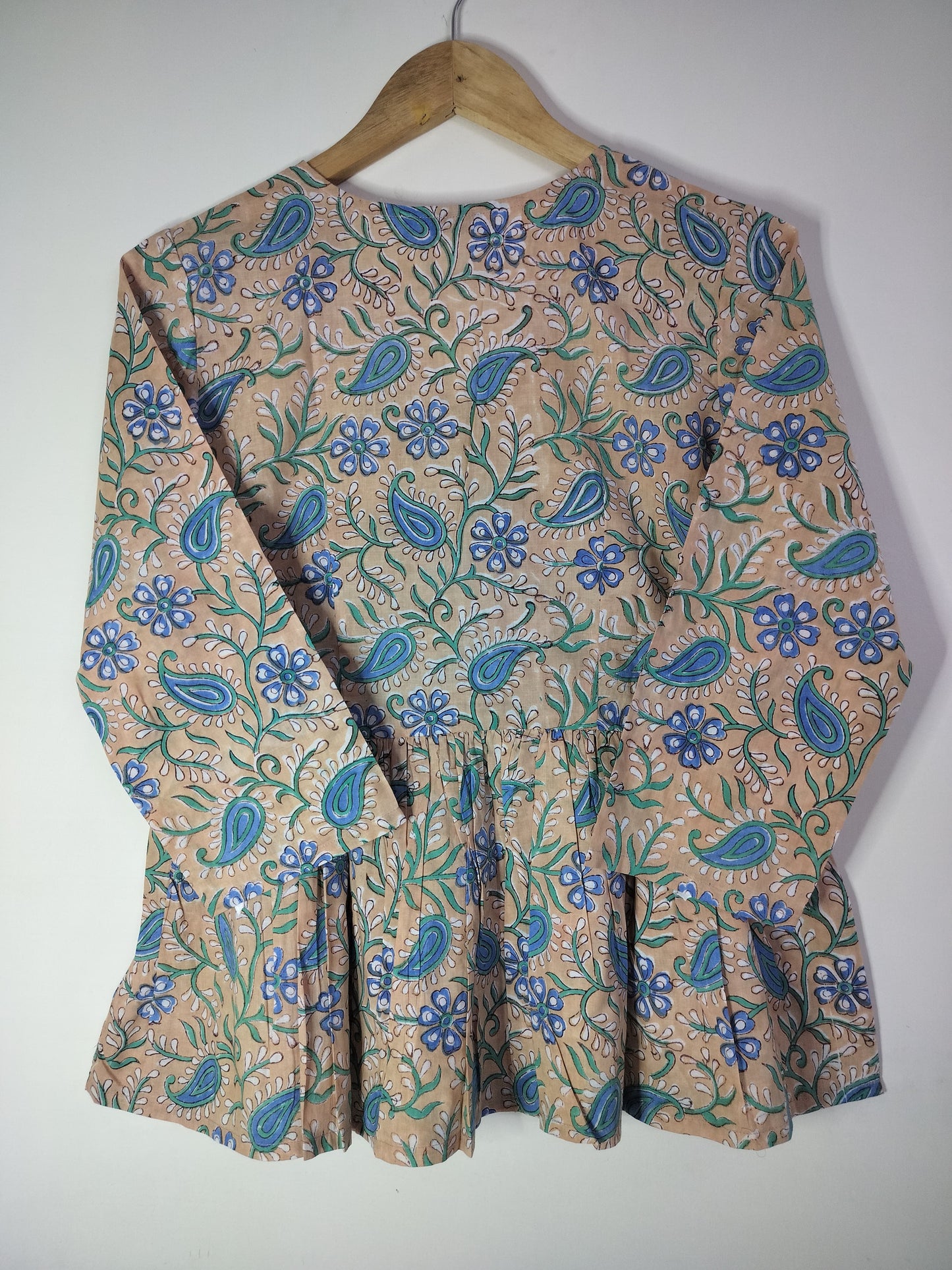 Sandy Meadow Floral Peplum Top