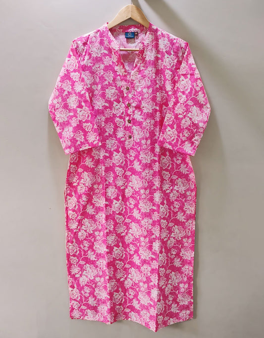 Rouge Cotton Long Kurta