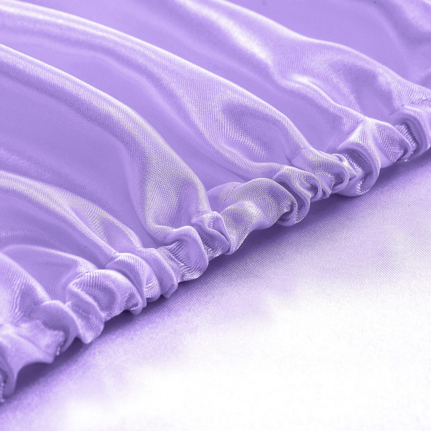 Satin Elastic Fitted Sheet & 2 Pillow Covers
