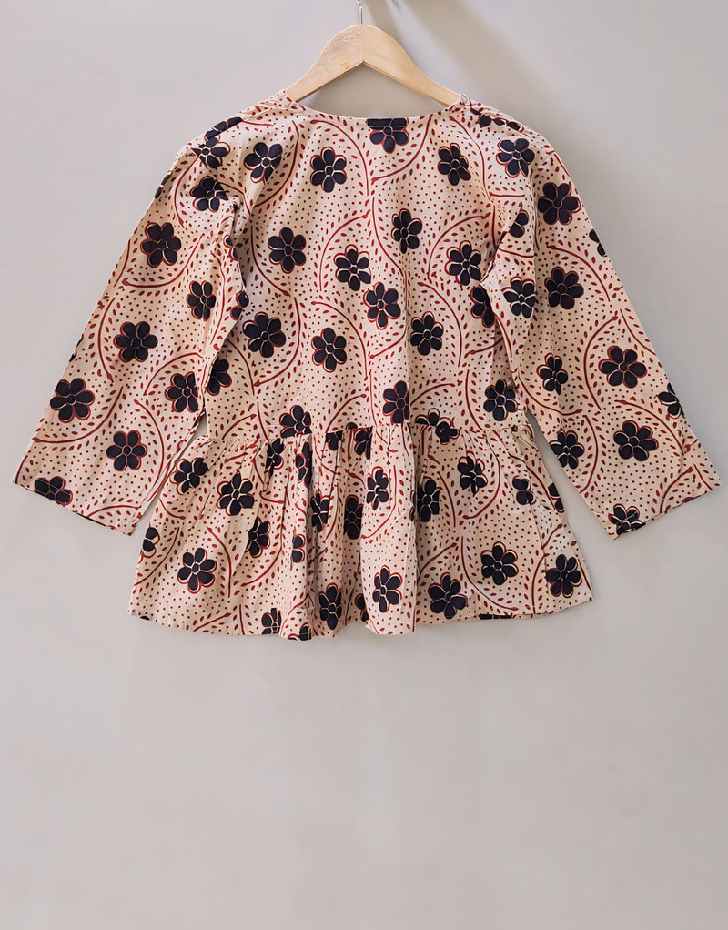 Bloom Peplum Top (kantha fabric)