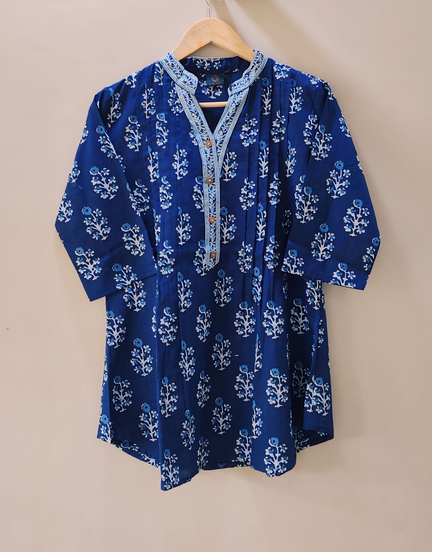 Indigo Cotton Short Kurta