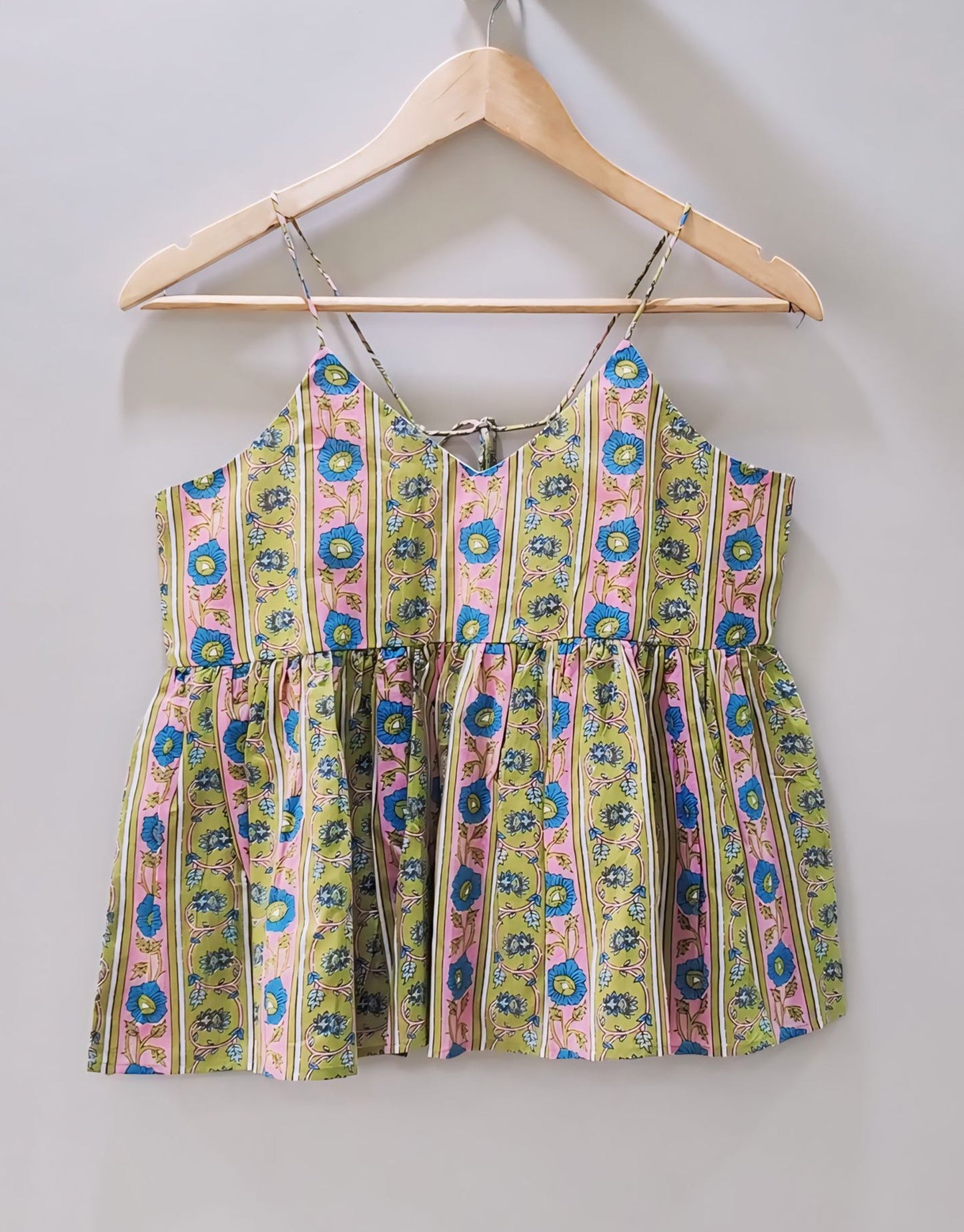 Pastel Noodle Strap Top