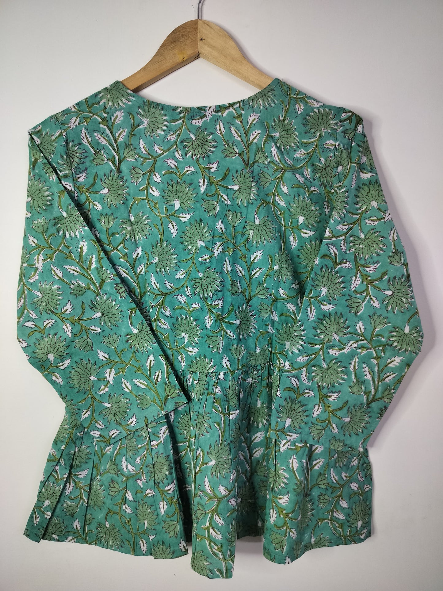 Leafy Whisper Peplum Top