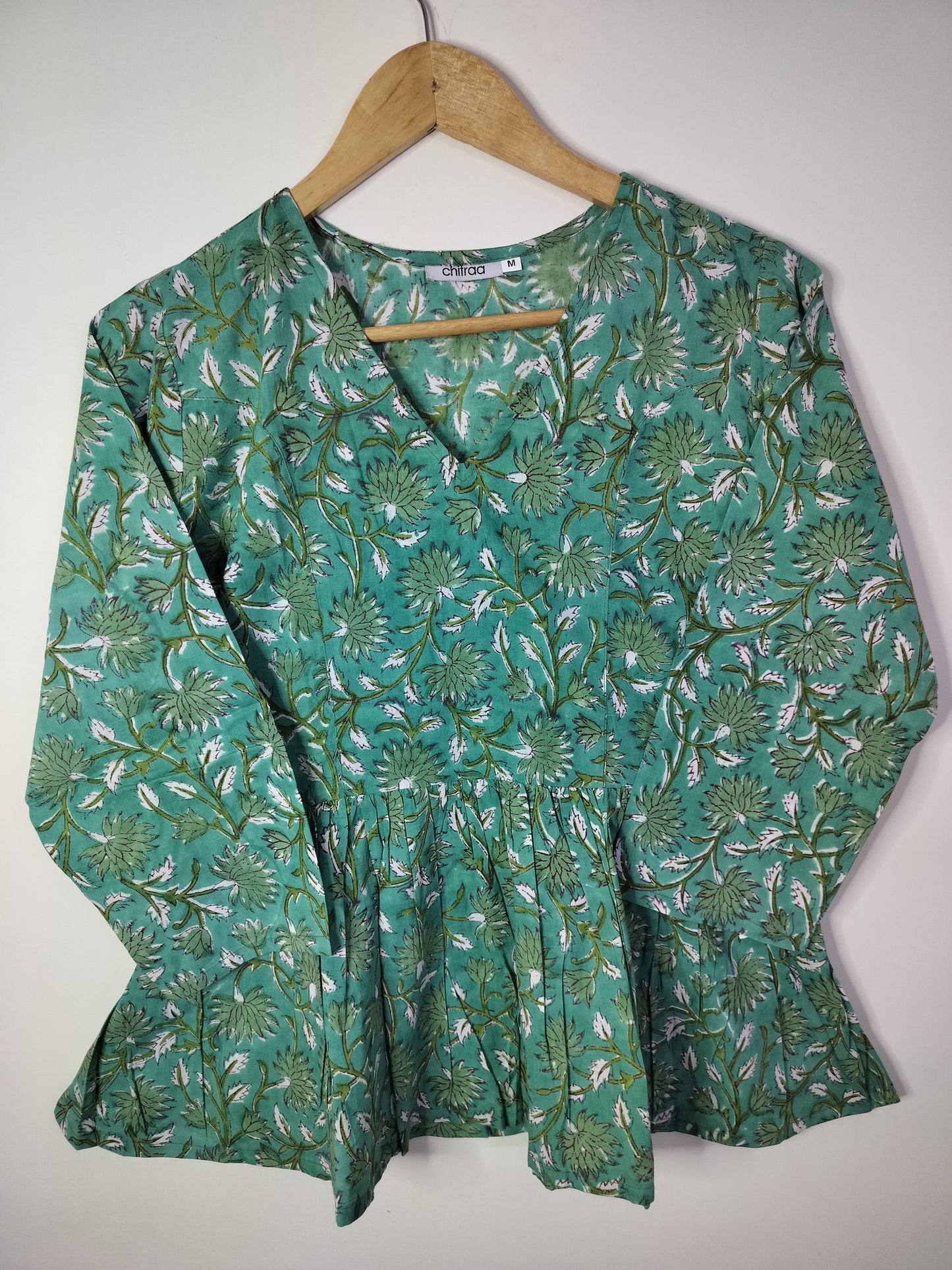 Leafy Whisper Peplum Top