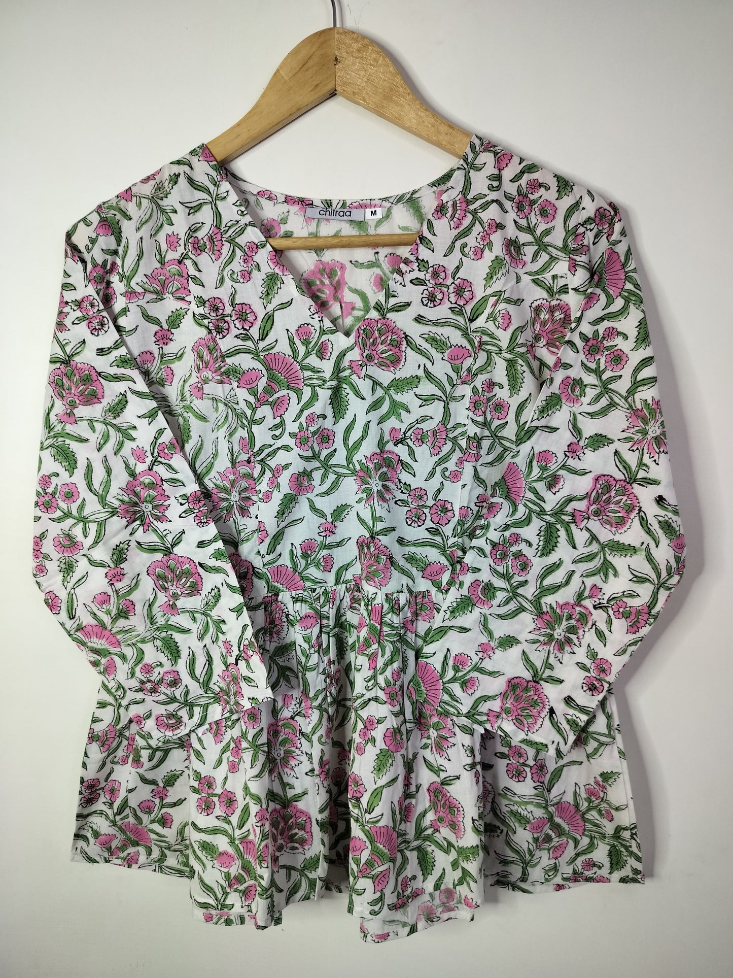 Rosewood Bloom Peplum Tops