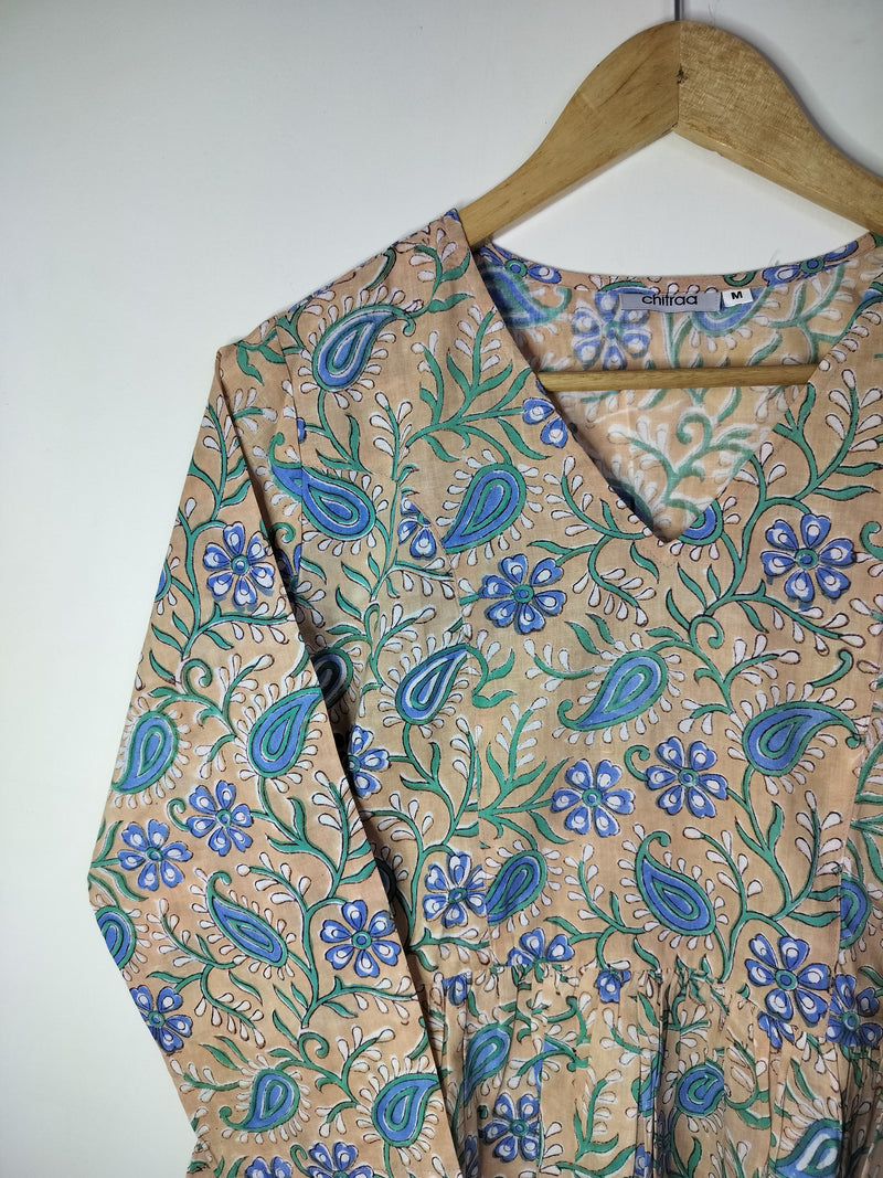 Sandy Meadow Floral Peplum Top