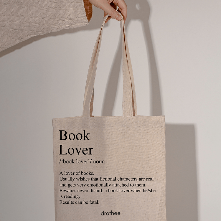 Book Lover Tote Bag