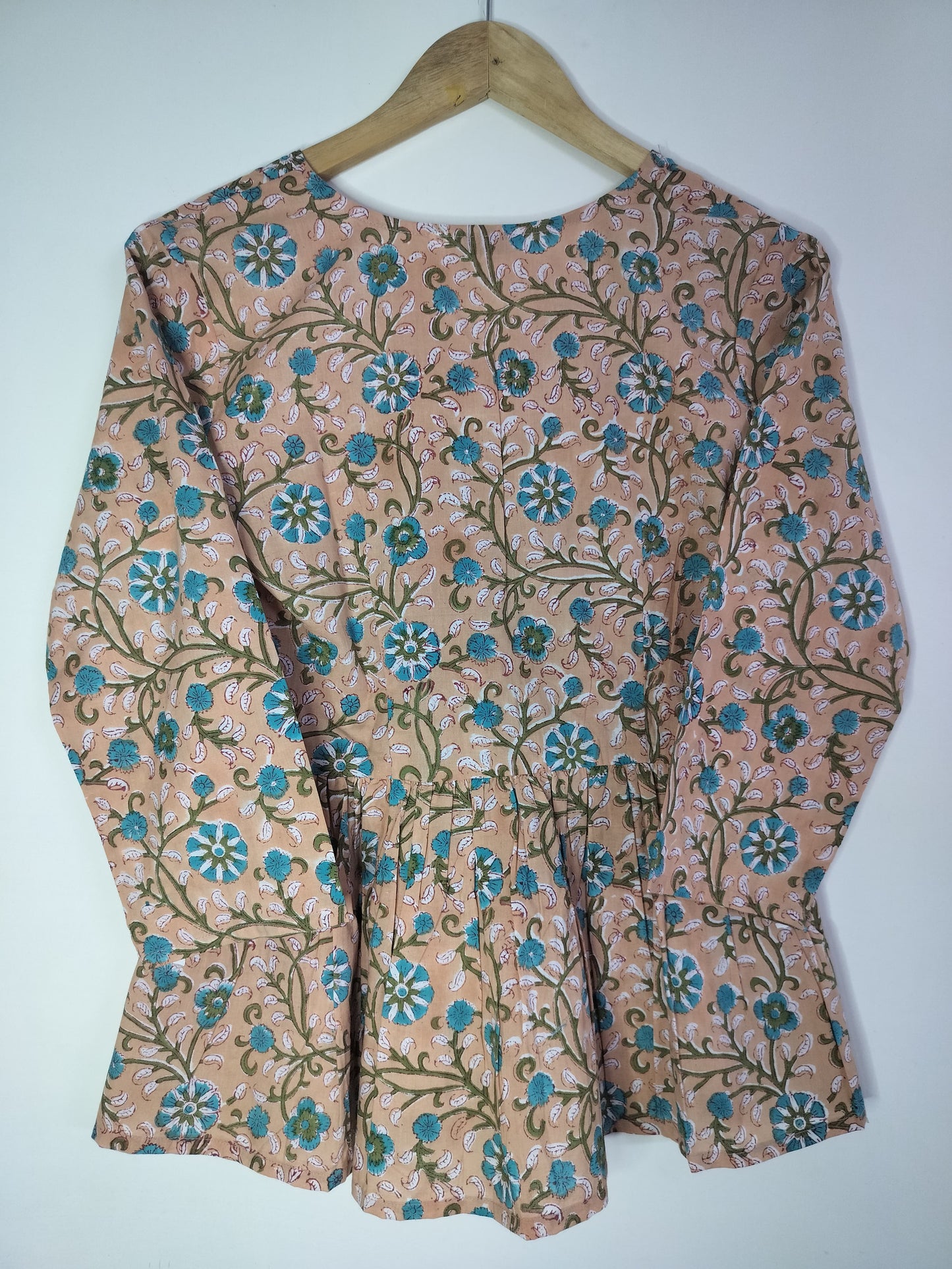 Vintage Meadow Peplum Top